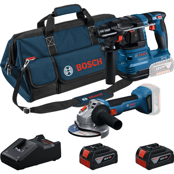 Bosch - Combi-Set - 0615V0003C - Akku-Maschinenset - 2 Akkus, 18 V, Li-Ion, blau