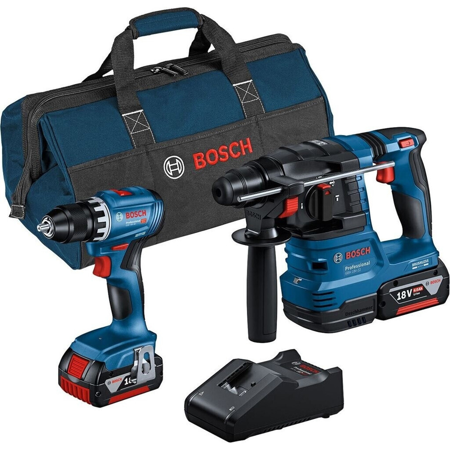 Bosch - Combo Kit - Akku-Maschinenset - 18 V, Li-Ion, Werkzeugtasche