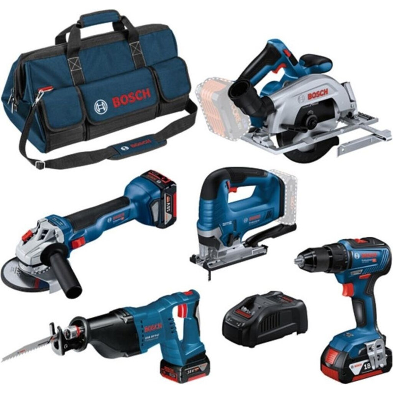 Bosch - Combo Kit - Akku-Maschinenset - 18 V, 3 Akkus, Li-Ion