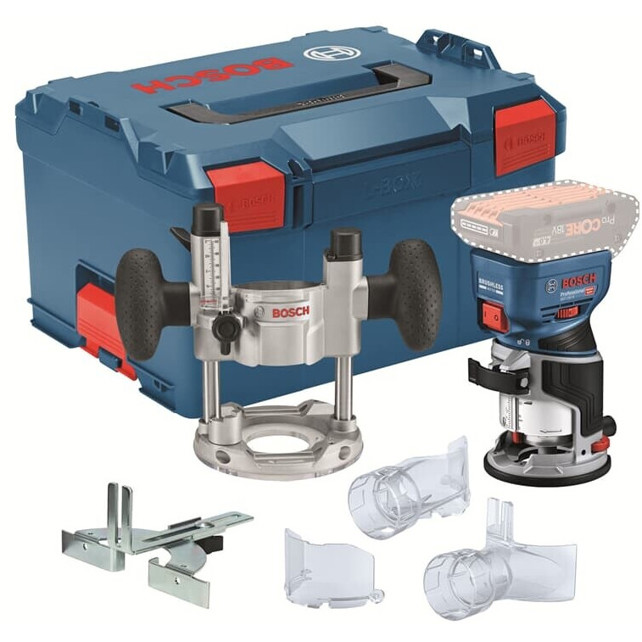 Bosch - GKF 18V-8 + TE 600 - 06016C2003 - Kantenfräse - kabellos, bürstenloser Motor, 1,2 kg